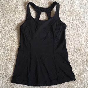 Size 2 Black Lululemon Sports Bra/Tank Top